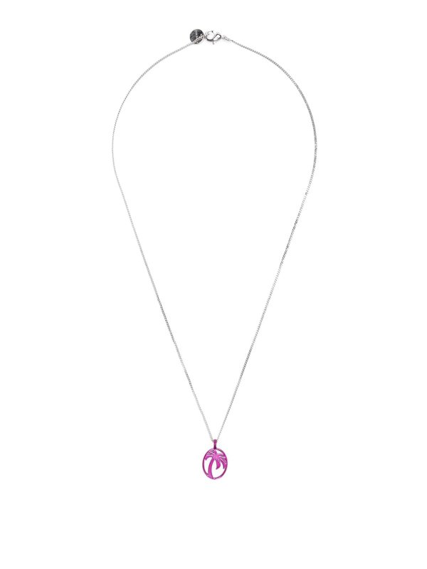 Palm Angels: ネックレス - ネックレス/チョーカー - 銀