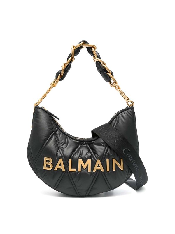 Balmain: Umhängetaschen - Umhängetasche - Schwarz