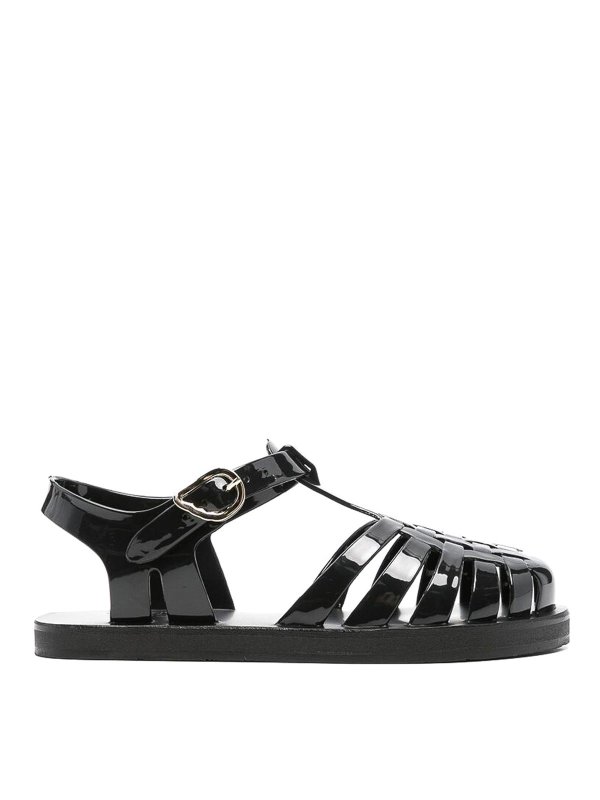ANCIENT GREEK SANDALS: sandals - Black sandals