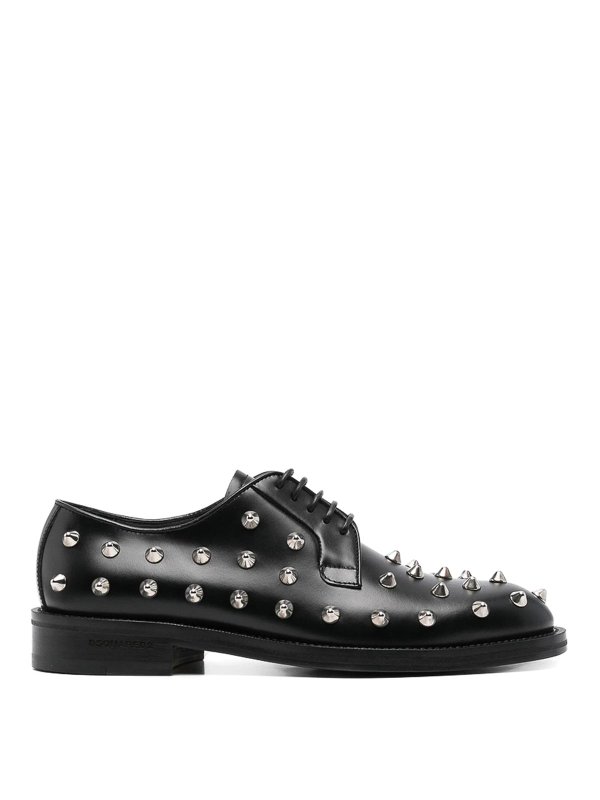 DSQUARED2: scarpe stringate - Scarpe stringate nere