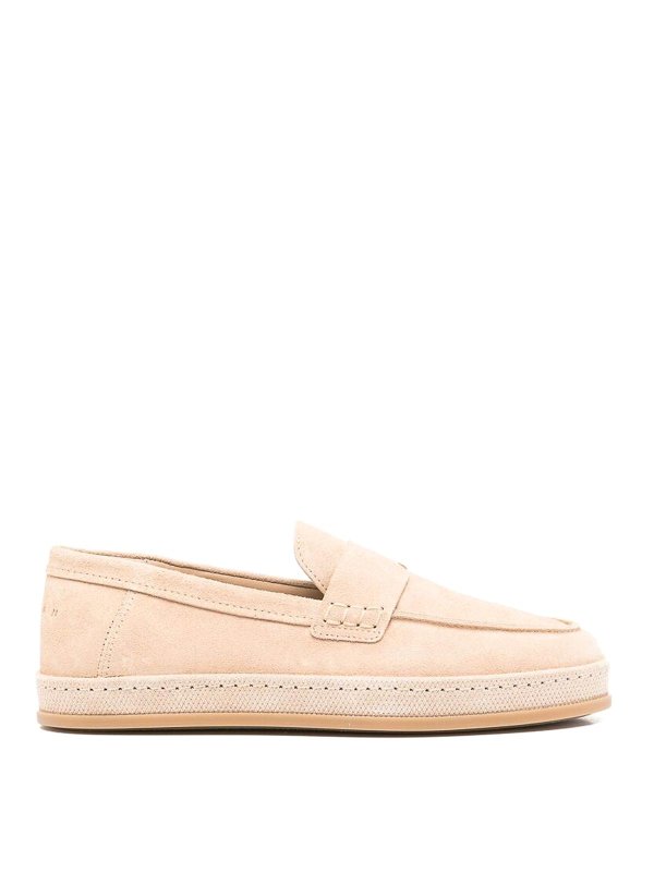 HOGAN: ロファー＆スリッパ - ローファー - ライトベージュ