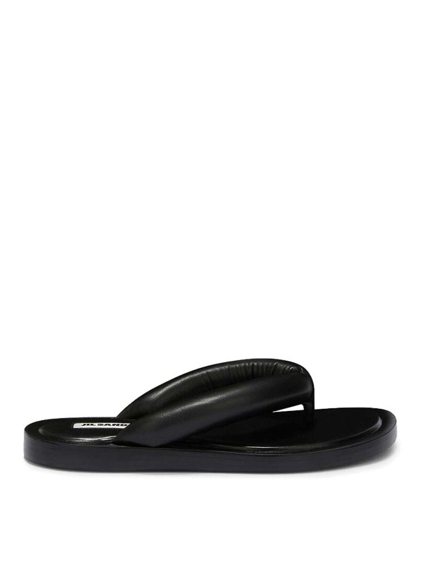 JIL SANDER: サンダル - サンダル - 黒