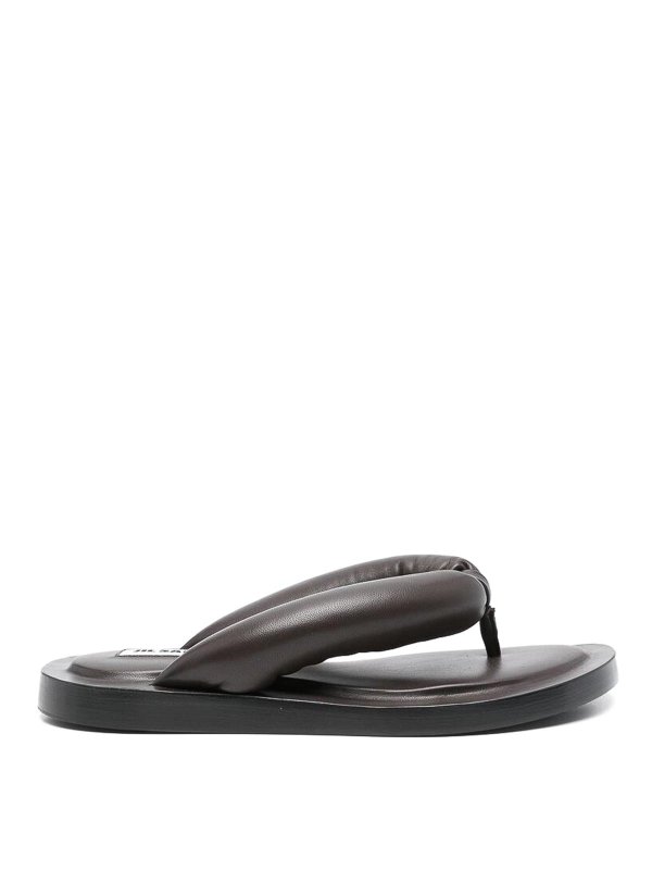 JIL SANDER: sandals - Leather sandals