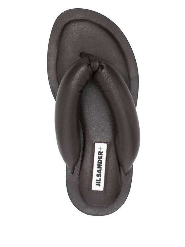 Leather sandals shop online: JIL SANDER