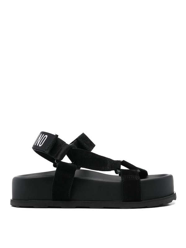 MOSCHINO: sandali - Sandali neri
