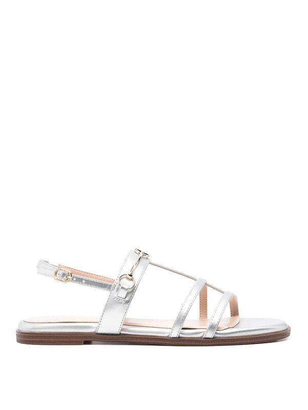 TWINSET: Sandalias - Zapatillas - Plata
