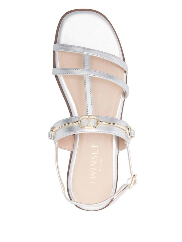 The Best Shops TWINSET: Sandalias - Zapatillas - Plata