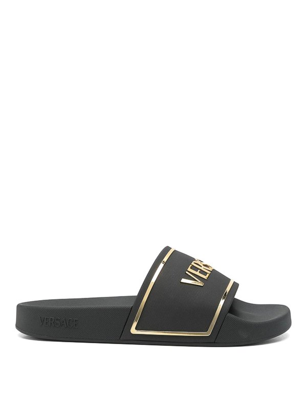 VERSACE: Sandales - Sandales - Noir