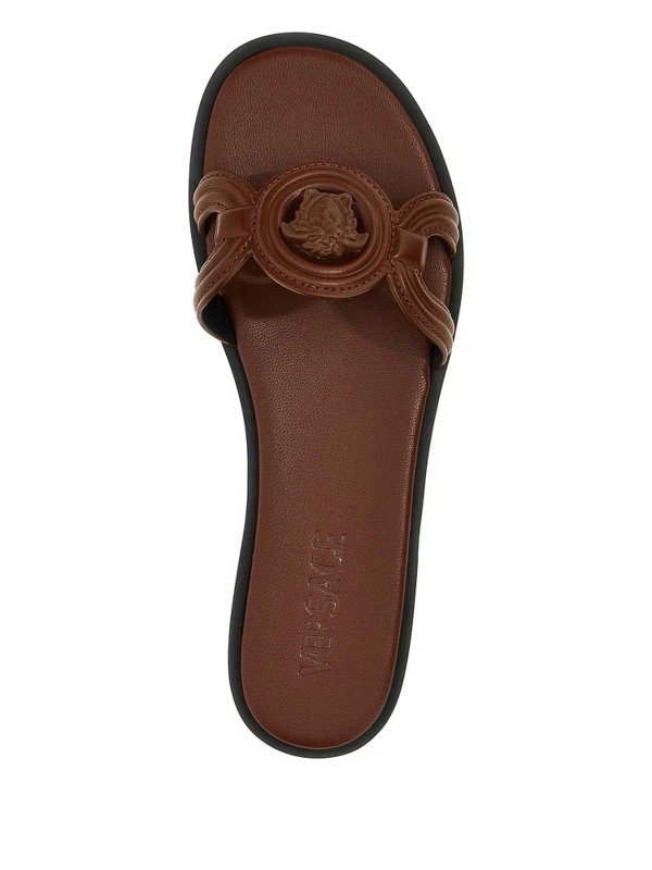VERSACE: Sandalias online - Sandalias - Marrón