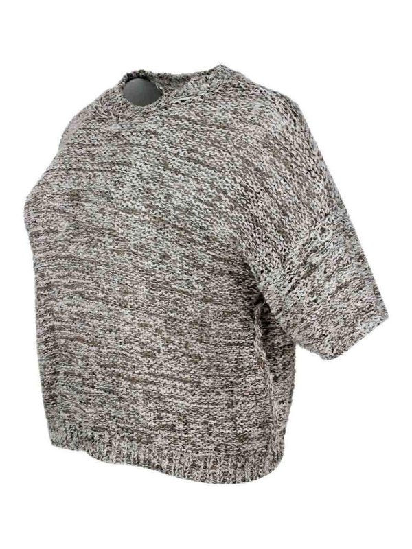 ANTONELLI FIRENZE: Strickpullover mit Rundhalsausschnitt online - Rundhalspullover - Beige