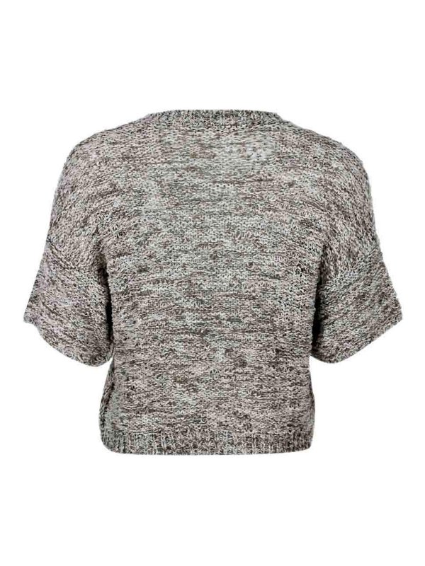 The Best Shops ANTONELLI FIRENZE: Strickpullover mit Rundhalsausschnitt - Rundhalspullover - Beige