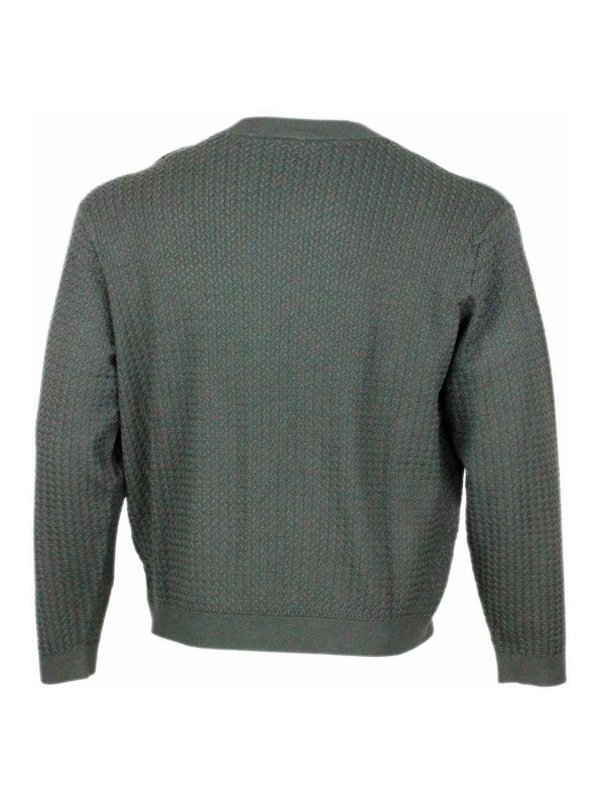 The Best Shops ARMANI EXCHANGE: Strickpullover mit Rundhalsausschnitt - Rundhalspullover - Beige