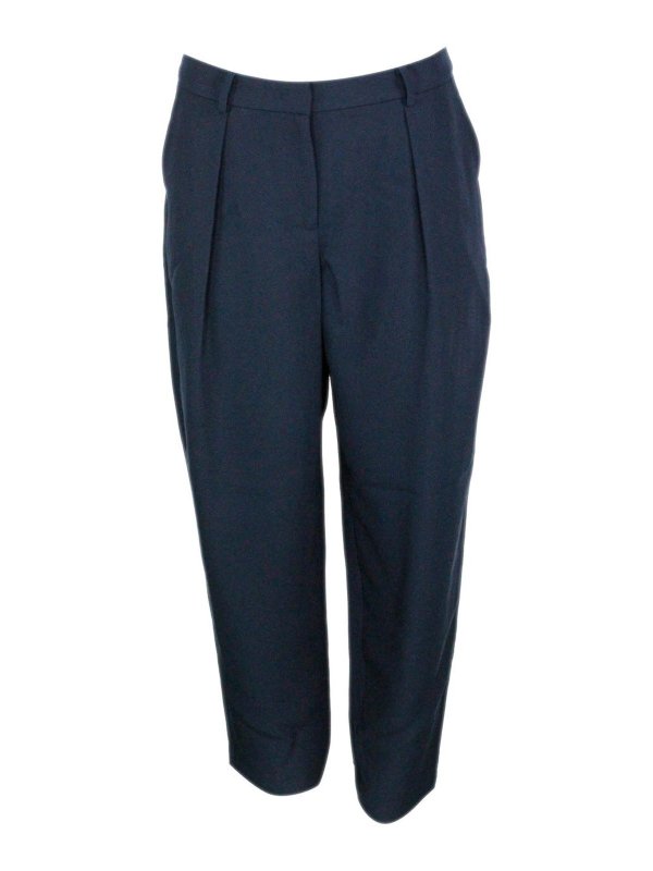 ARMANI EXCHANGE: カジュアルトラウザー - カジュアルパンツ - ブルー