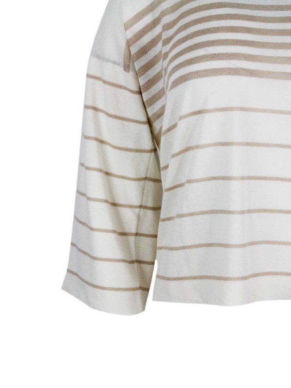 クルーネック - ベージュ shop online: MALO