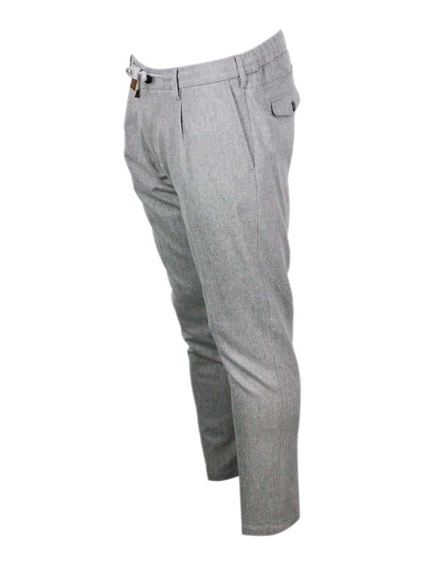 ELEVENTY: Pantalons casual online - Pantalons Décontractés - Gris