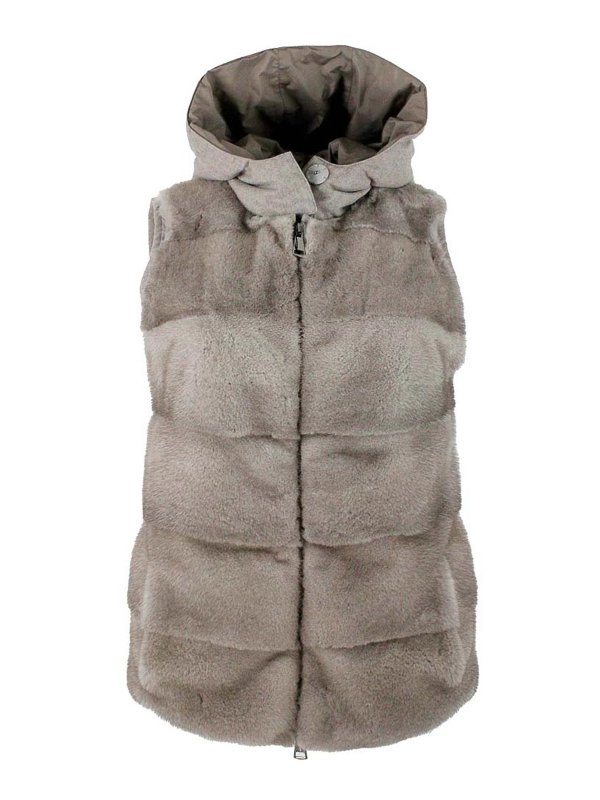 MANZONI24: Kurze Daunenjacken - Daunenjacke - Beige