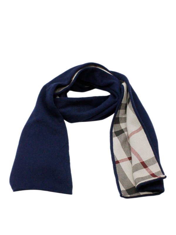 BURBERRY: Bufandas y pañuelos - Bufanda - Azul