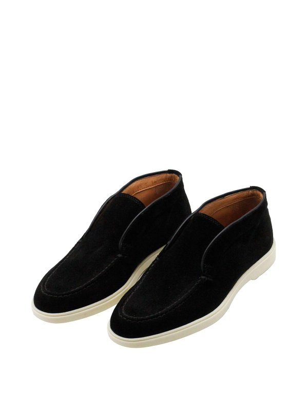 SANTONI: Loafers & Slippers - Suede loafers