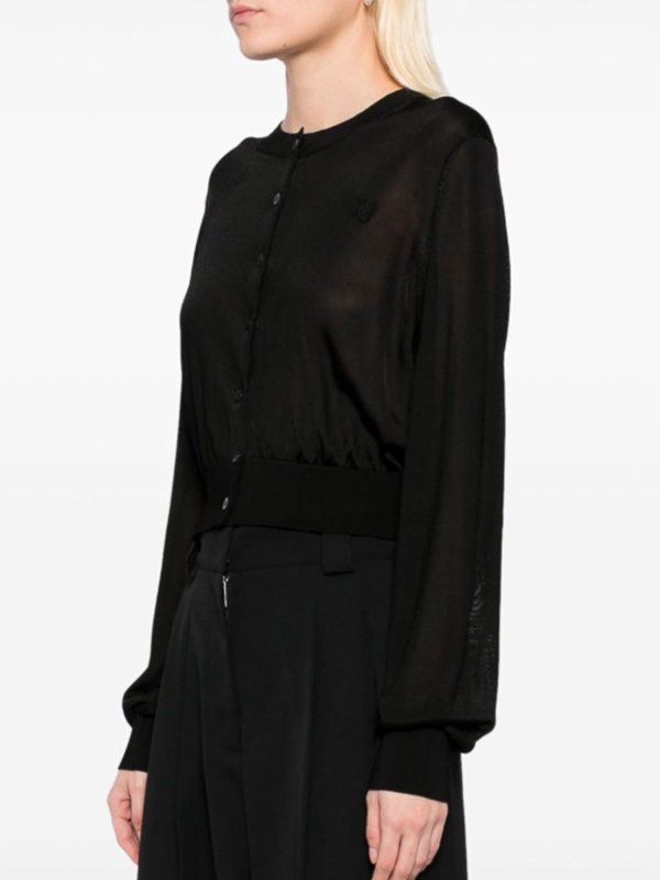 The Best Shops ALEXANDER WANG: cardigans - Cardigan With Logo