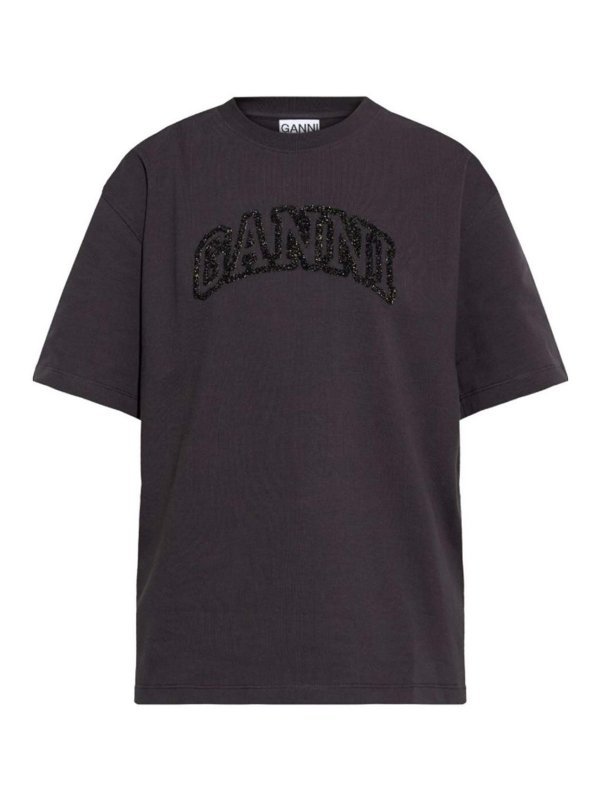 GANNI: t-shirts - Logo T-Shirt