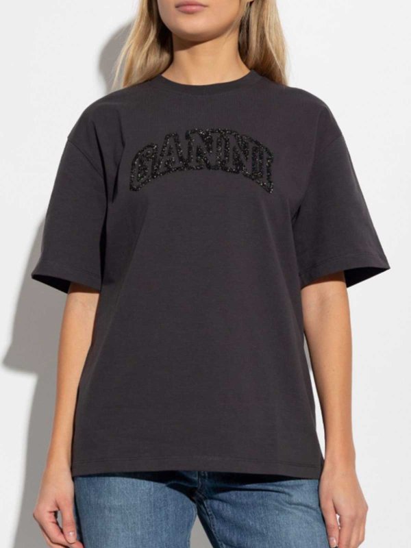 GANNI: t-shirts online - Logo T-Shirt