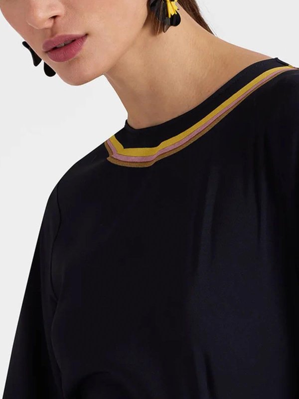 LA DOUBLEJ buy online 膝丈ドレス - 黒