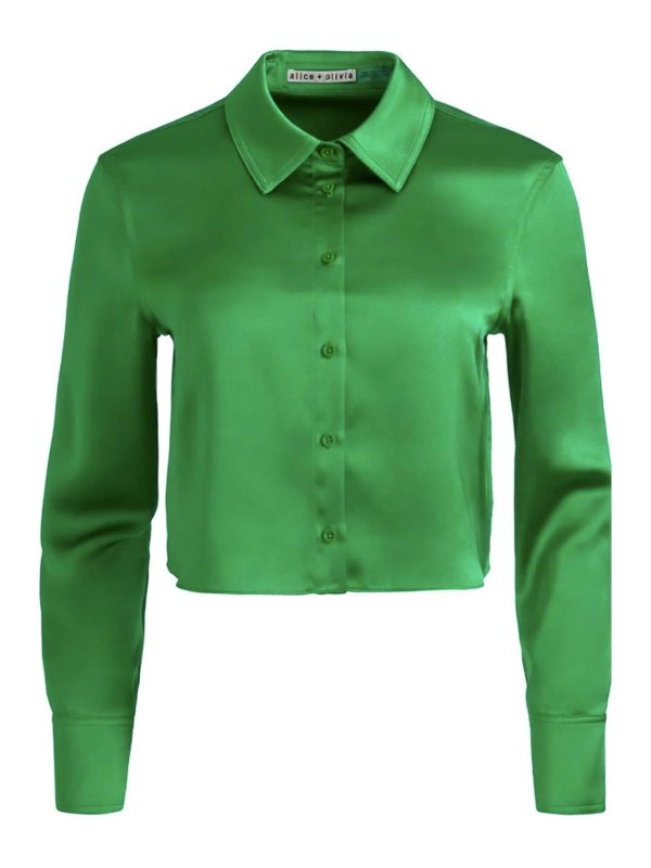 ALICE+OLIVIA: Camisas - Camisa - Verde