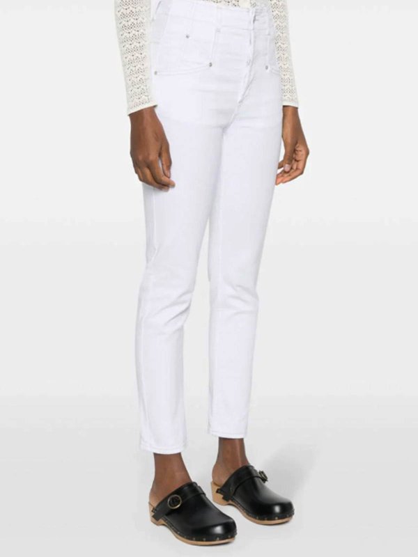 The Best Shops ISABEL MARANT: Bootcut - Bootcut Jeans - Weiß