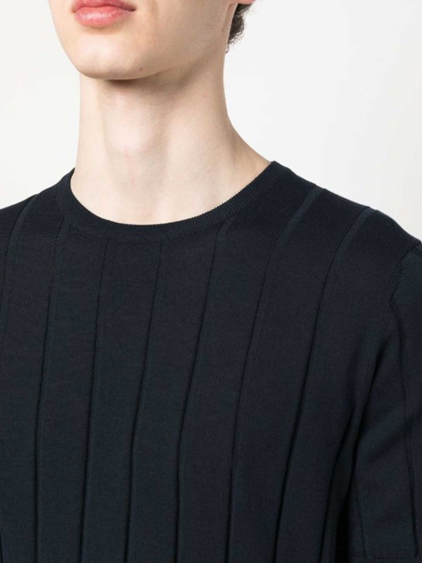 LARDINI: Strickpullover mit Rundhalsausschnitt online - Rundhalspullover - Blau