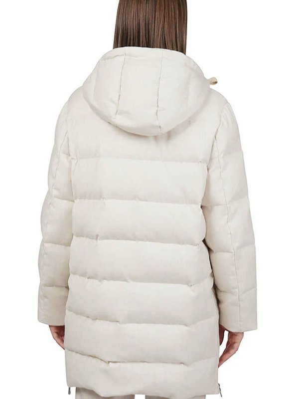 The Best Shops ELEVENTY: Vestes-rembourrees - Blouson Rembourré - Crème