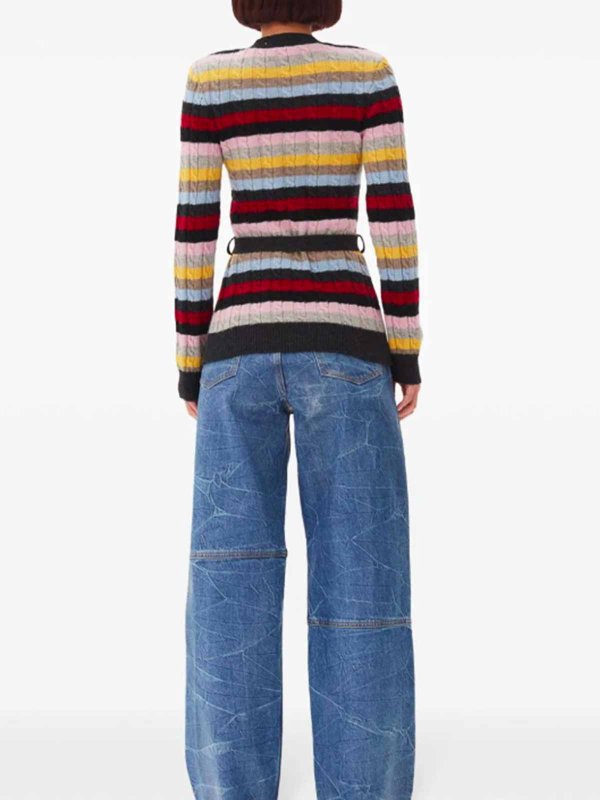 The Best Shops GANNI: cardigans - Striped Cardigan