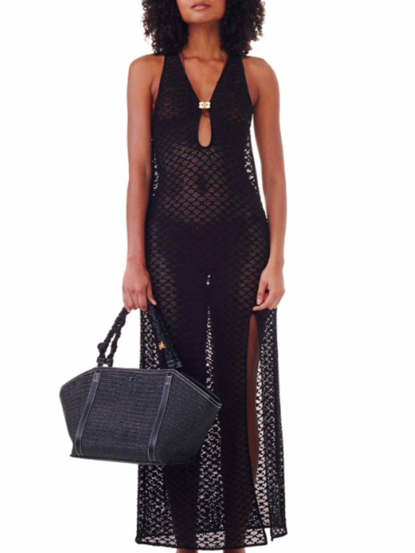 GANNI: ニーレングスドレス online - 膝丈ドレス - 黒