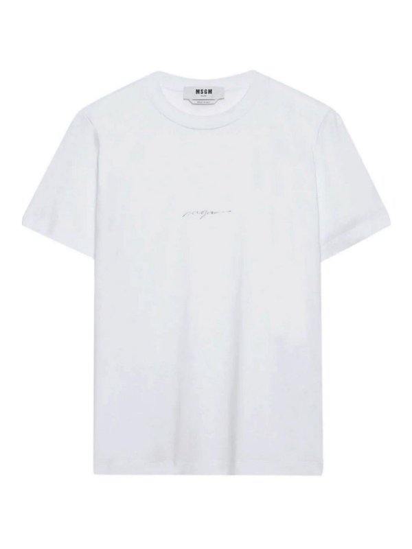 m.s.g.m.: Tシャツ - Tシャツ - 白