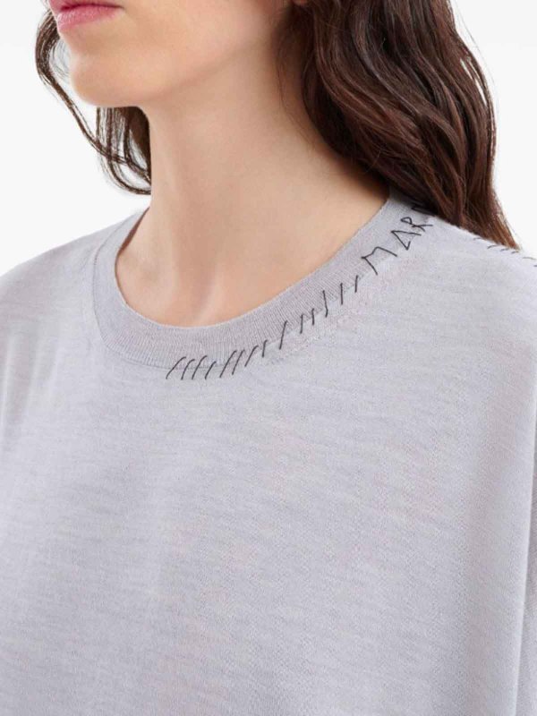 Pull Col Rond - Gris shop online: Marni