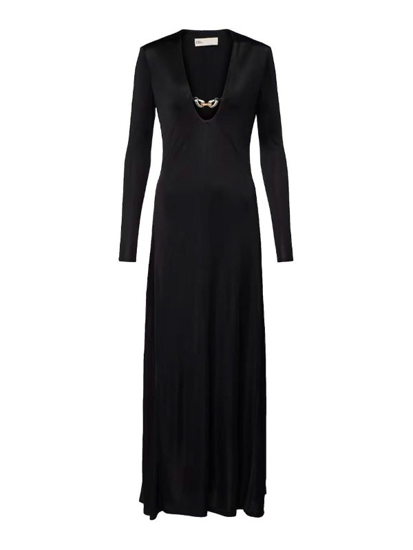 TORY BURCH: Knielange Kleider - Knielanges Kleid - Schwarz