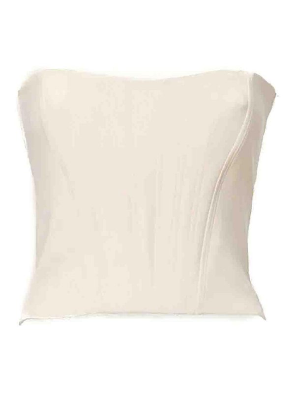 RAQUEL DINIZ: Tops y camisetas sin mangas - Top - Blanco