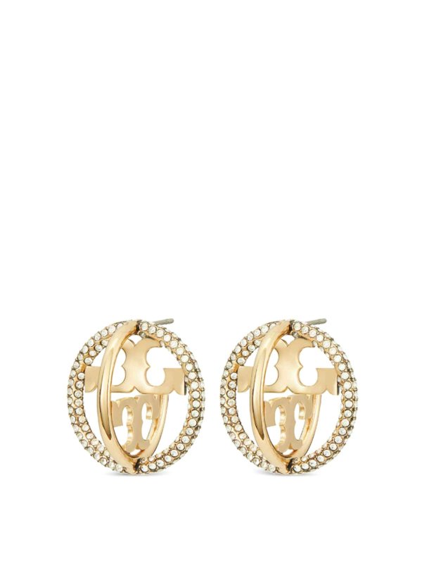 TORY BURCH: Earrings - Miller Earrings With Pav Hoops
