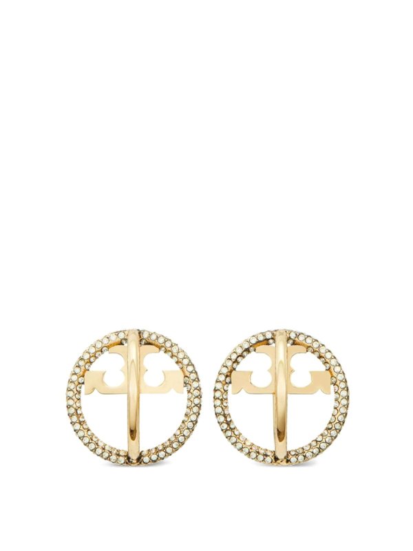 TORY BURCH: Earrings online - Miller Earrings With Pav Hoops