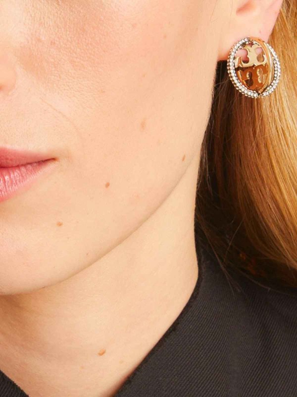 The Best Shops TORY BURCH: Earrings - Miller Earrings With Pav Hoops