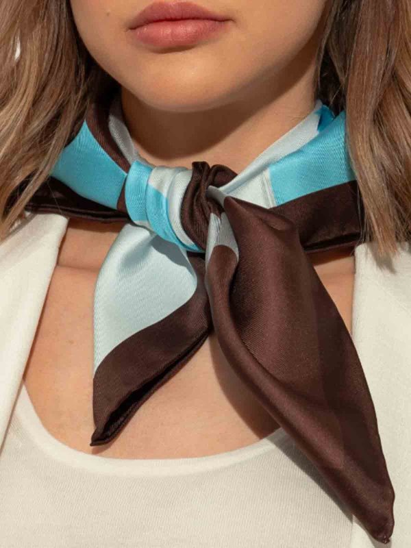 TORY BURCH: scarves online - Silk Scarf