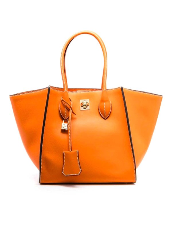 ERMANNO SCERVINO: トートバッグ - トートバッグ - オレンジ