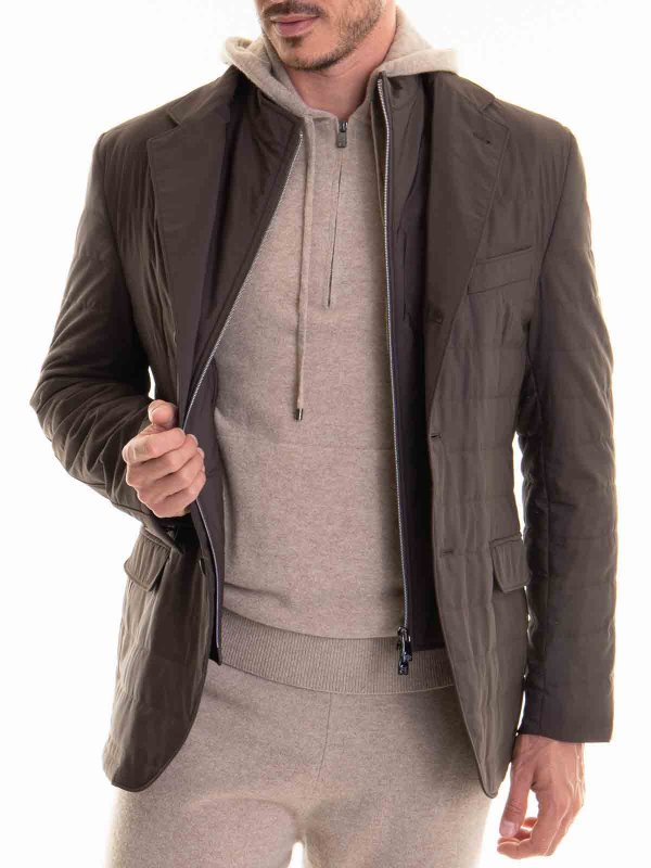 Corneliani Jacket - Brown - Men | 946S439413033032 | thebs.com