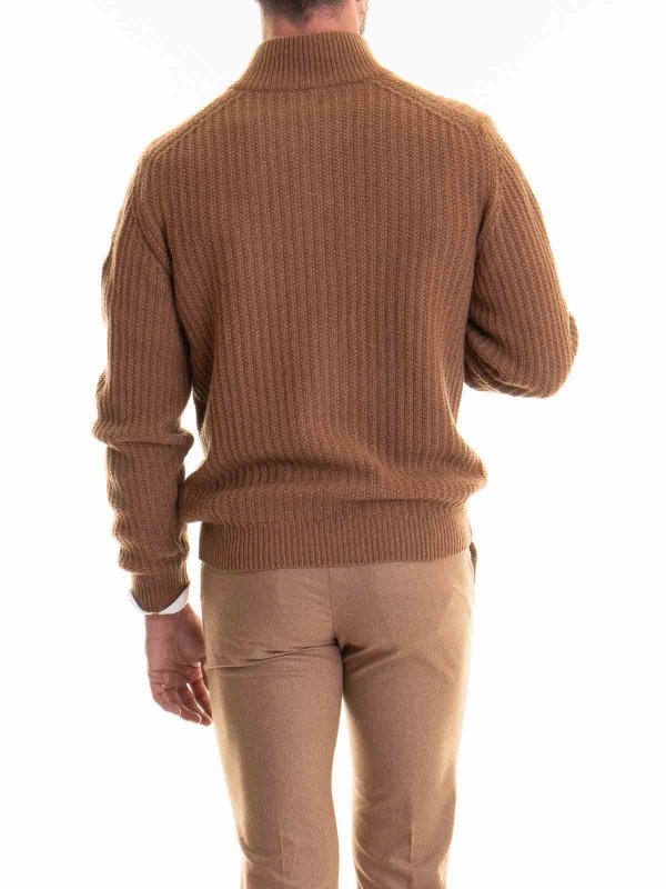 Pull Col Rond - Marron shop online: CORNELIANI