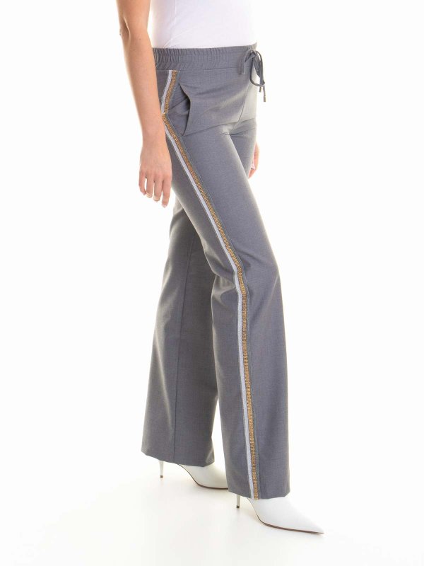 ERMANNO SCERVINO: Pantalones casual online - Pantalón Casual - Gris