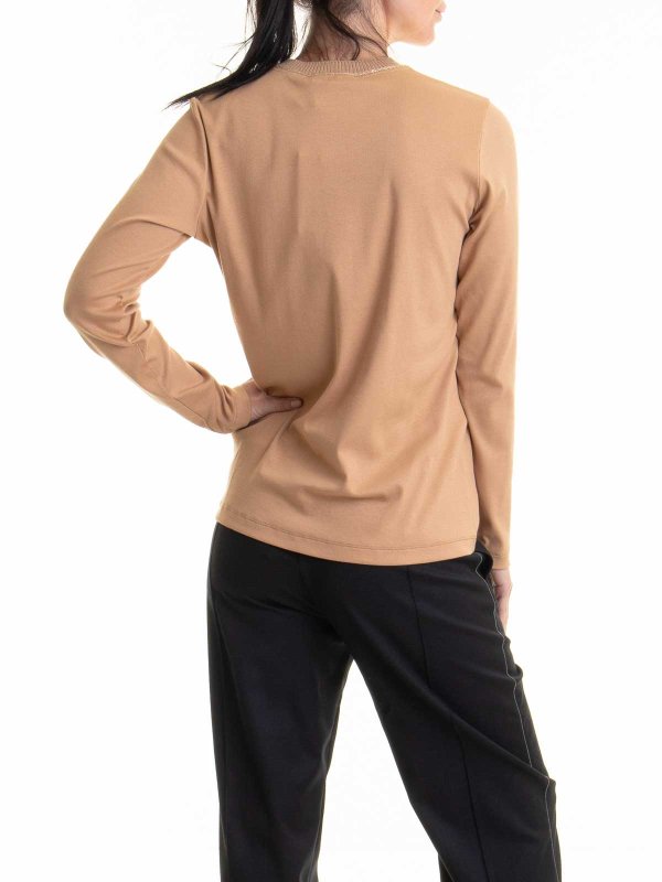 Rundhalspullover - Beige shop online: FABIANA FILIPPI