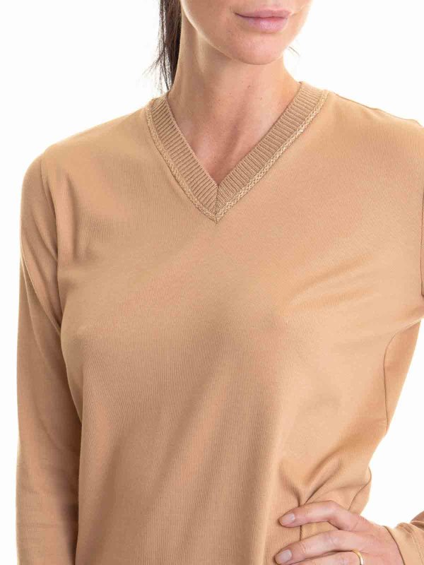 FABIANA FILIPPI buy online Rundhalspullover - Beige