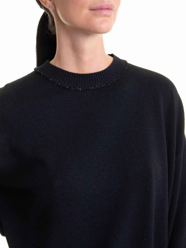 FABIANA FILIPPI buy online Rundhalspullover - Schwarz