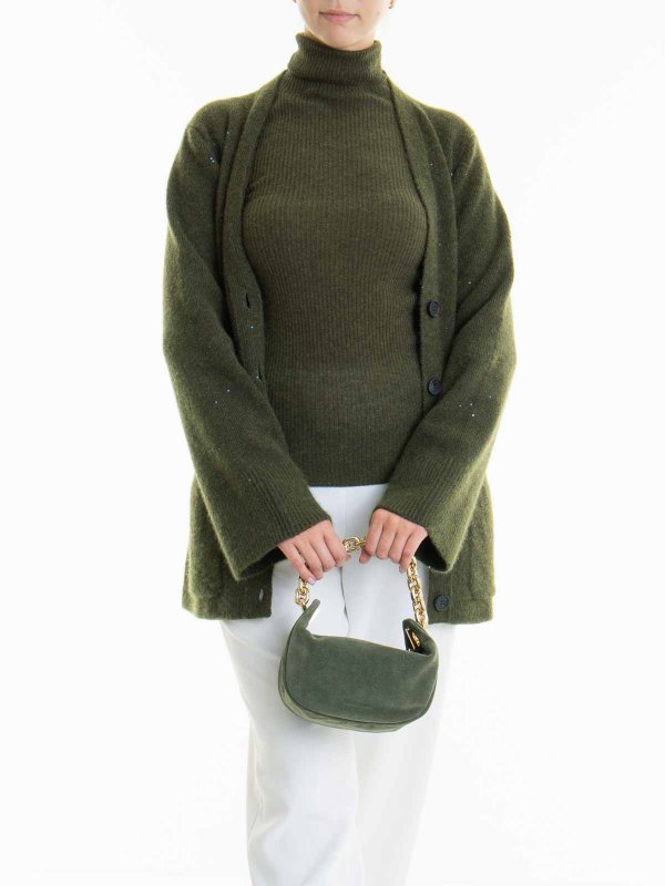 The Best Shops FABIANA FILIPPI: Suéteres con cuello pico - Suéter Cuello Redondo - Verde