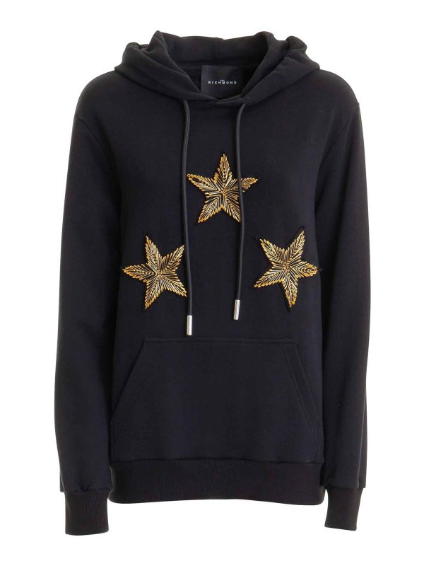 JOHN RICHMOND: Strickpullover mit Rundhalsausschnitt - Rundhalspullover - Schwarz