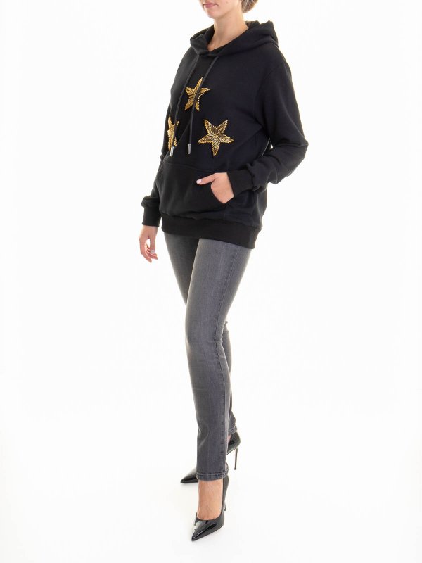 JOHN RICHMOND: Strickpullover mit Rundhalsausschnitt online - Rundhalspullover - Schwarz